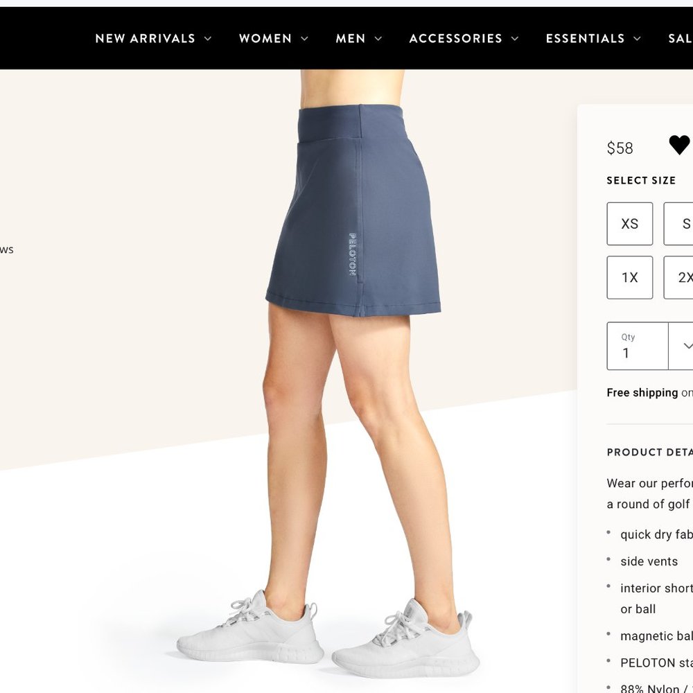 Peloton Women's Golf Skirt